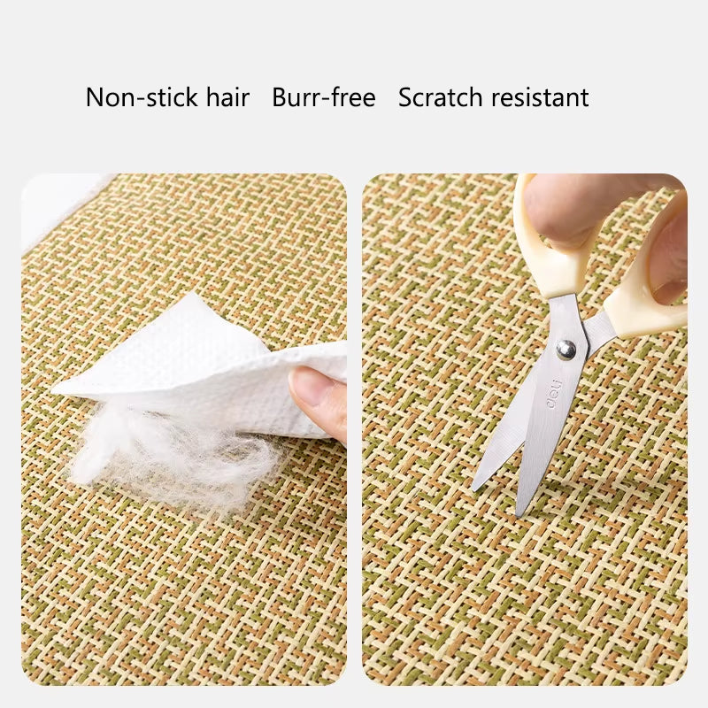 Pet Summer Mat Nest Cat Natural Weave Pet Ice Mat Pet Mat Pet Bed Dogs House Cat Home Pet Bed Pet Ice Mat